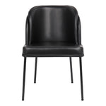 Jagger Vegan Leather Upholstered Dining Chair (883-C) in Black