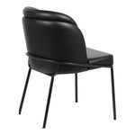 Jagger Vegan Leather Upholstered Dining Chair (883-C) in Black