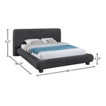 Blair Fabric Upholstered Queen Bed in Black