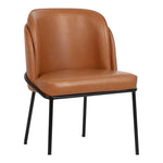 Jagger Vegan Leather Upholstered Dining Chair (883-C) in Cognac