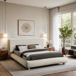 Blair Fabric Upholstered Queen Bed in Cream