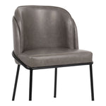 Jagger Vegan Leather Upholstered Dining Chair (883-C) in Grey