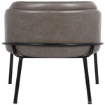 Jagger Vegan Leather Upholstered Dining Chair (883-C) in Grey