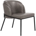 Jagger Vegan Leather Upholstered Dining Chair (883-C) in Grey