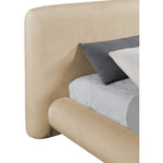 Blair Chenille Fabric Upholstered King Bed in Beige