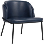 Jagger Vegan Leather Upholstered Dining Chair (883-C) in Navy