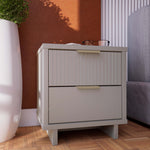 Granville 18" Nightstand (2-Drawer) in Light Gray