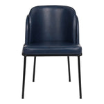 Jagger Vegan Leather Upholstered Dining Chair (883-C) in Navy