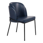 Jagger Vegan Leather Upholstered Dining Chair (883-C) in Navy
