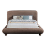 Blair Chenille Fabric Upholstered King Bed in Brown
