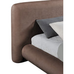 Blair Chenille Fabric Upholstered King Bed in Brown