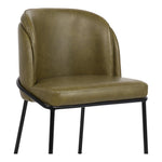 Jagger Vegan Leather Upholstered Dining Chair (883-C) in Olive