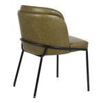 Jagger Vegan Leather Upholstered Dining Chair (883-C) in Olive