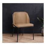Jagger Vegan Leather Upholstered Dining Chair (883-C) in Tan