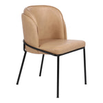 Jagger Vegan Leather Upholstered Dining Chair (883-C) in Tan