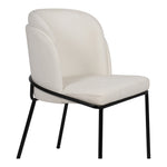 Jagger Vegan Leather Upholstered Dining Chair (883-C) in White