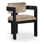 Sacha Velvet Upholstered Dining Chair (11095-C) in Beige