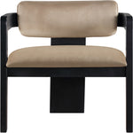 Sacha Velvet Upholstered Dining Chair (11095-C) in Beige