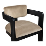 Sacha Velvet Upholstered Dining Chair (11095-C) in Beige