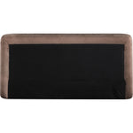 Blair Chenille Fabric Upholstered Queen Bed in Brown