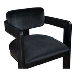 Sacha Velvet Upholstered Dining Chair (11095-C) in Black