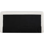 Blair Chenille Fabric Upholstered Queen Bed in Cream
