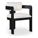 Sacha Velvet Upholstered Dining Chair (11095-C) in Cream