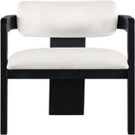 Sacha Velvet Upholstered Dining Chair (11095-C) in Cream