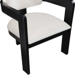 Sacha Velvet Upholstered Dining Chair (11095-C) in Cream