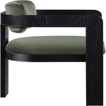 Sacha Velvet Upholstered Dining Chair (11095-C) in Green