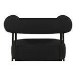 Blake Boucle Fabric Upholstered Accent Chair in Black