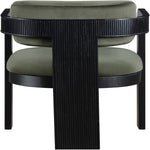 Sacha Velvet Upholstered Dining Chair (11095-C) in Green