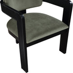 Sacha Velvet Upholstered Dining Chair (11095-C) in Green