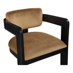 Sacha Velvet Upholstered Dining Chair (11095-C) in Saddle