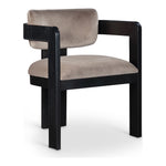 Sacha Velvet Upholstered Dining Chair (11095-C) in Taupe