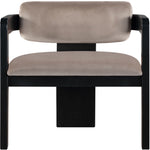 Sacha Velvet Upholstered Dining Chair (11095-C) in Taupe