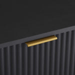 Dumbo 20" Fluted Nightstand (2-Drawer) in Black