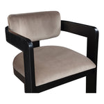 Sacha Velvet Upholstered Dining Chair (11095-C) in Taupe