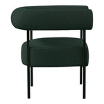 Blake Boucle Fabric Upholstered Accent Chair in Green
