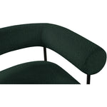 Blake Boucle Fabric Upholstered Accent Chair in Green