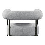 Blake Boucle Fabric Upholstered Accent Chair in Grey