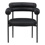 Blake Vegan Leather Upholstered Dining Chair in Black