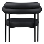 Blake Vegan Leather Upholstered Dining Chair in Black