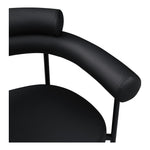 Blake Vegan Leather Upholstered Dining Chair in Black