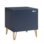 Dumbo 20" Fluted Nightstand (2-Drawer) in Midnight Blue
