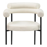 Blake Vegan Leather Upholstered Dining Chair in Cream