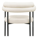 Blake Vegan Leather Upholstered Dining Chair in Cream