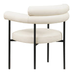 Blake Vegan Leather Upholstered Dining Chair in Cream