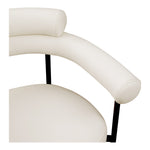 Blake Vegan Leather Upholstered Dining Chair in Cream