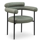 Blake Vegan Leather Upholstered Dining Chair in Green
